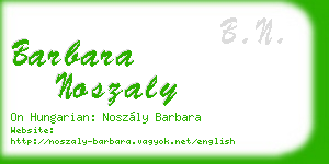 barbara noszaly business card
